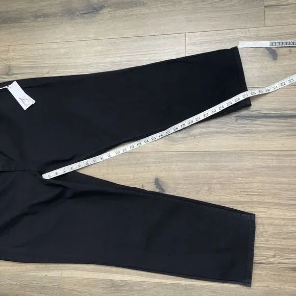 NEW Soft Surroundings 24W Ultimate Denim Straight Leg Jeans Black Wash Stretch - Picture 4 of 10